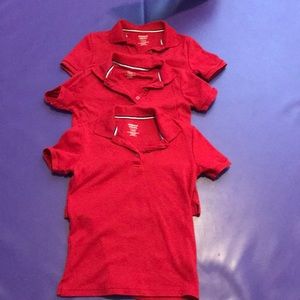 Red School Uniform Polos